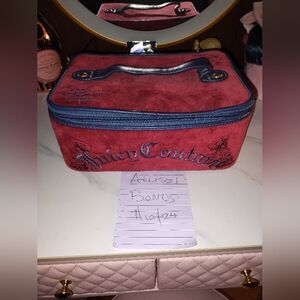 Vintage Navy💙 and Red♥️ Juicy Couture Train Case